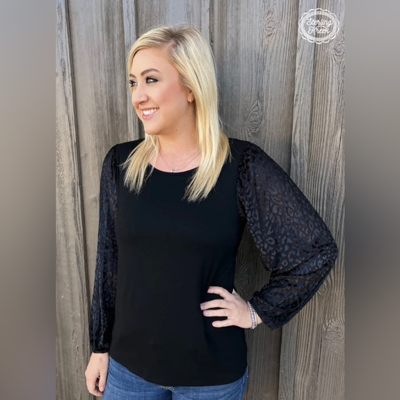 Sterling Kreek Tops - Leopard Nights Top